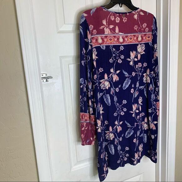 Billabong boho long sleeve mini dress Size Small - Picture 4 of 8